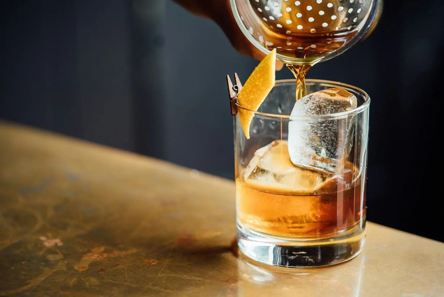 liquor on the rocks